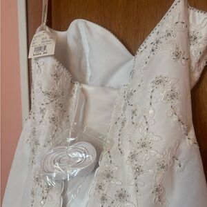 Elegant White Embroidered Dress
